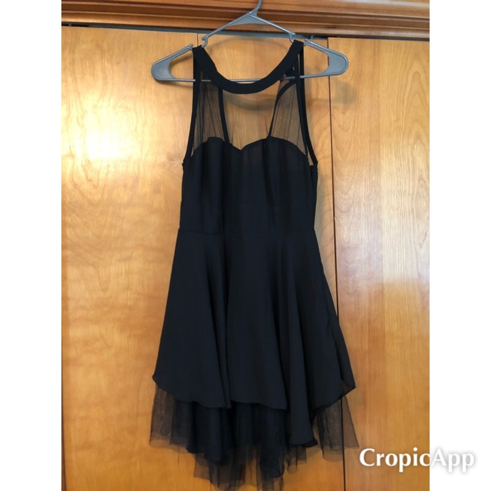 Cute black cocktail dress!